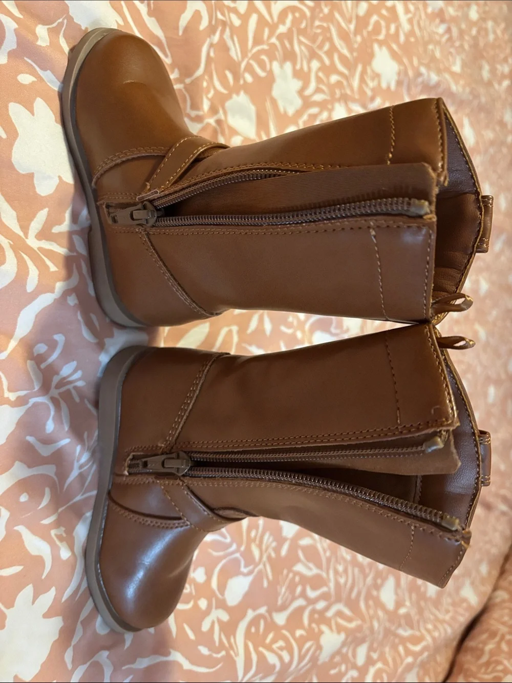 Old Navy Girls Brown Mid-Calf Pull-On Boots